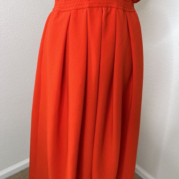 RACHEL COMEY JACMAR DRESS SIZE 4 BRIGHT RED CREPE S - Picture 8 of 14